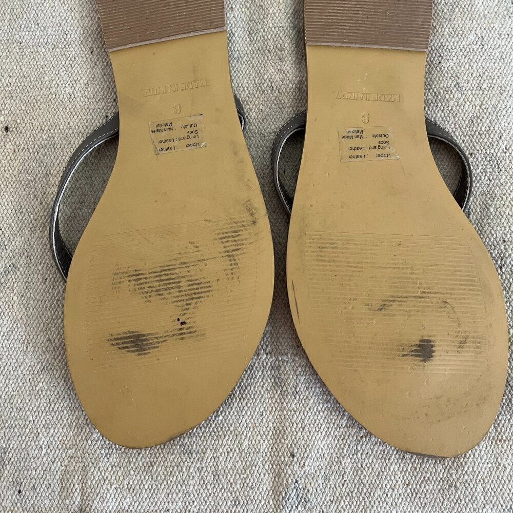 J.Jill Woman's Leather Summer/Beach Slip-On Flip-Flops Sandals Sz 8 - Picture 4 of 9